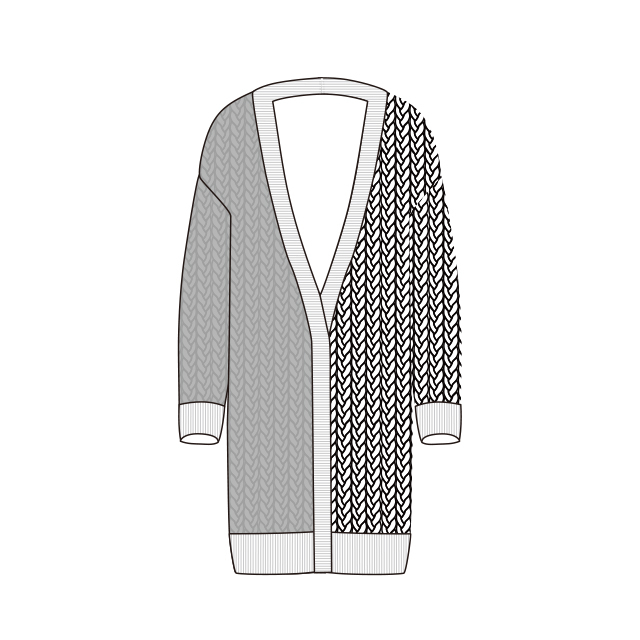 Midi-Cardigan