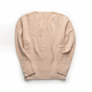 Chunky Sweater aus Kaschmir mit V-Ausschnitt